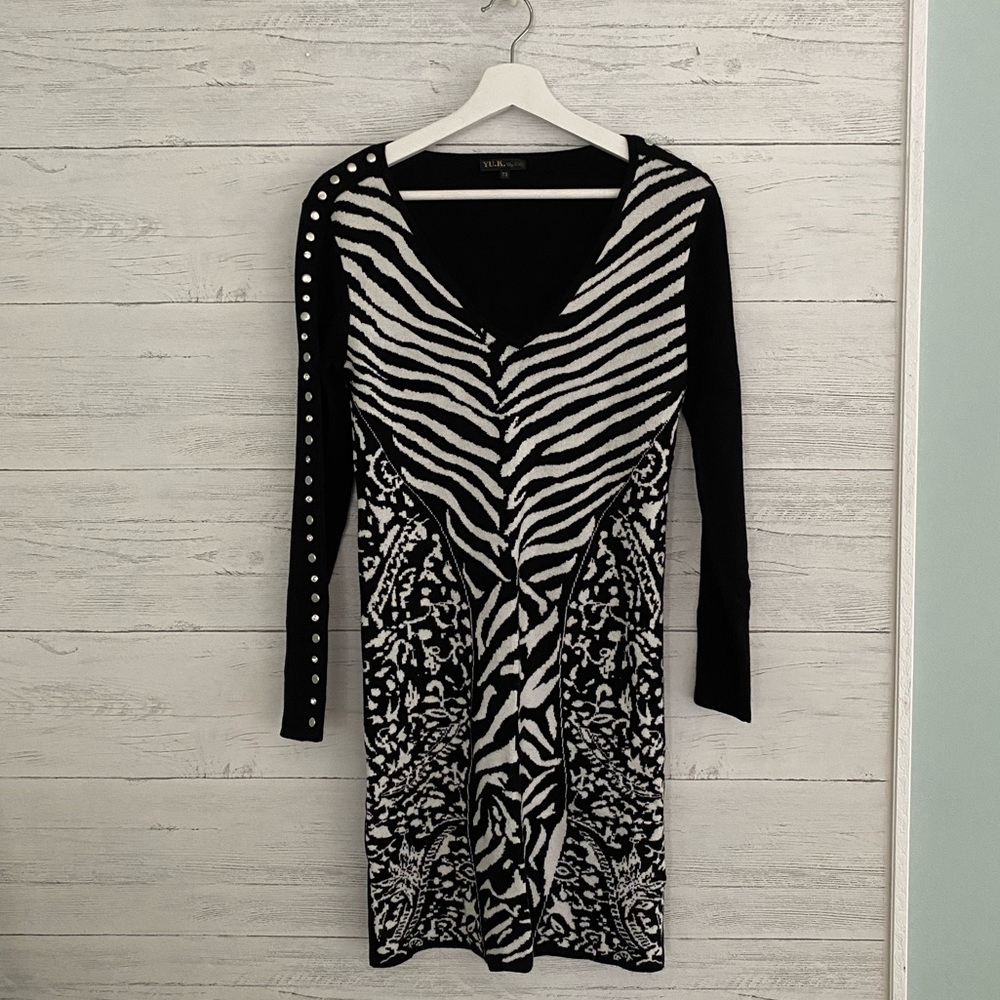 Sassy Black & White Sweater